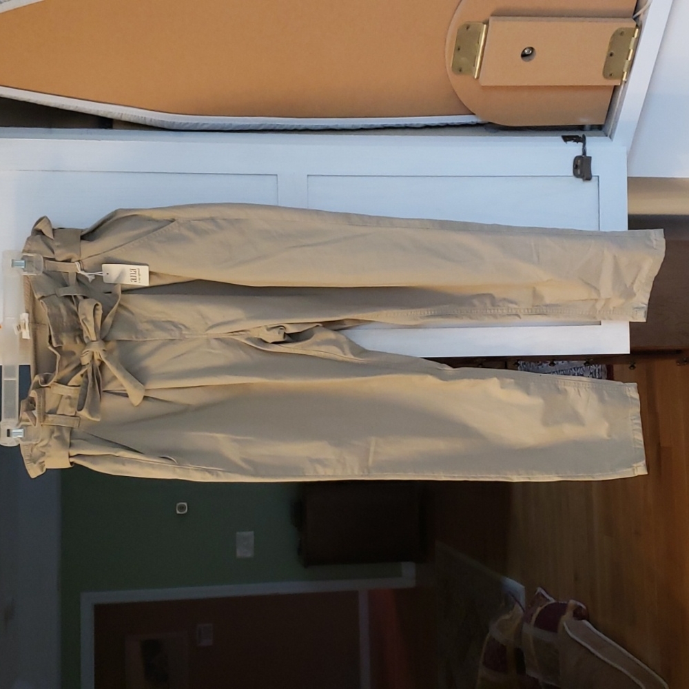 Khaki Paper Bag Pants